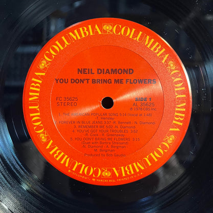 Neil Diamond - You Don't Bring Me Flowers *PITMAN* | Near Mint (NM) Excellent (EX)-