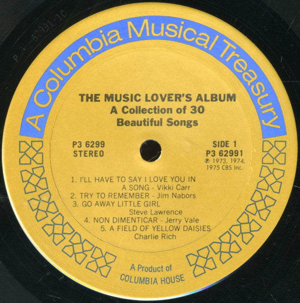 Various - The Music Lover's Album (A Collection Of 30 Beautiful Songs) | Near Mint (NM) Near Mint (NM)-