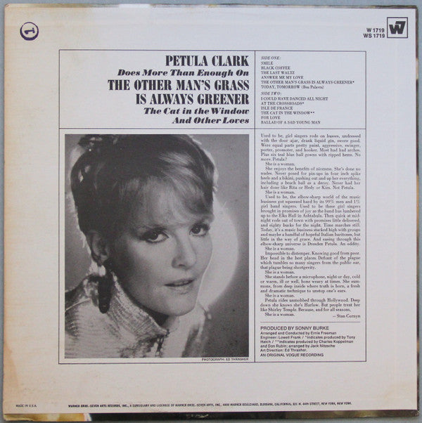 Petula Clark - The Other Man's Grass Is Always Greener *STEREO* | Near Mint (NM) Very Good Plus (VG+)-
