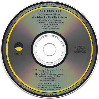 Linda Ronstadt - For Sentimental Reasons (CD) | Near Mint (NM) Near Mint (NM)-