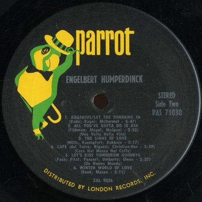 Engelbert Humperdinck - Engelbert Humperdinck *TERRE HAUTE* | Near Mint (NM) Near Mint (NM)--