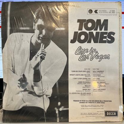 Tom Jones - Live In Las Vegas *UK* | Near Mint (NM) Excellent (EX)--