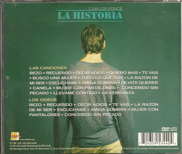 Carlos Ponce - La Historia (CD/DVD) | Near Mint (NM) Near Mint (NM)-