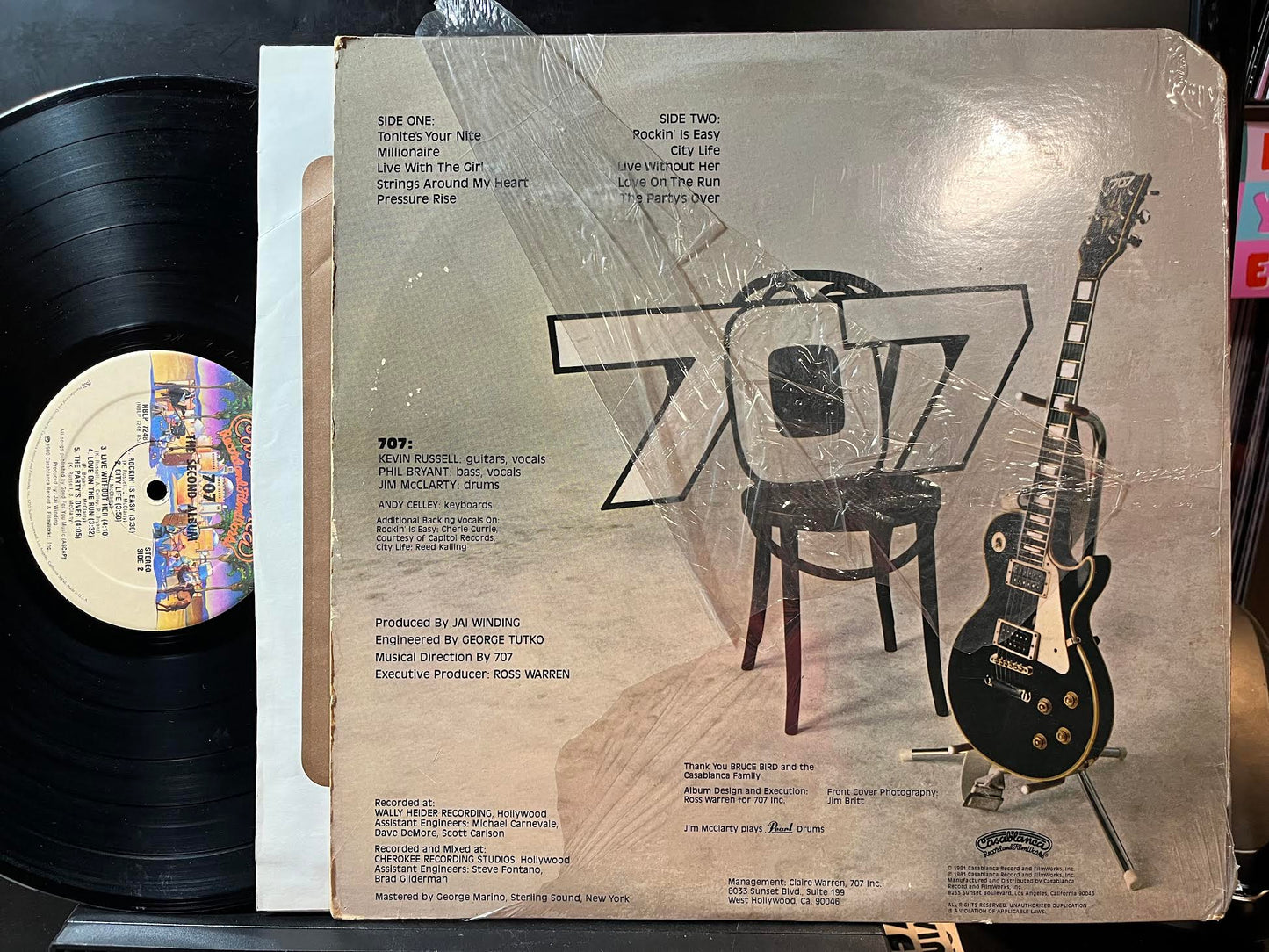 707 - The Second Album (VINYL) *SIGNED* | Near Mint (NM or M-) Excellent+ (EX+)--