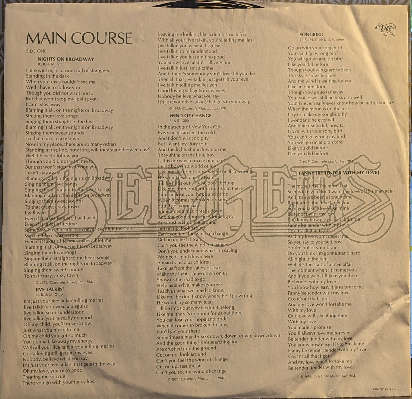 Bee Gees - Main Course *SPECIALTY* | Near Mint (NM) Near Mint (NM)-