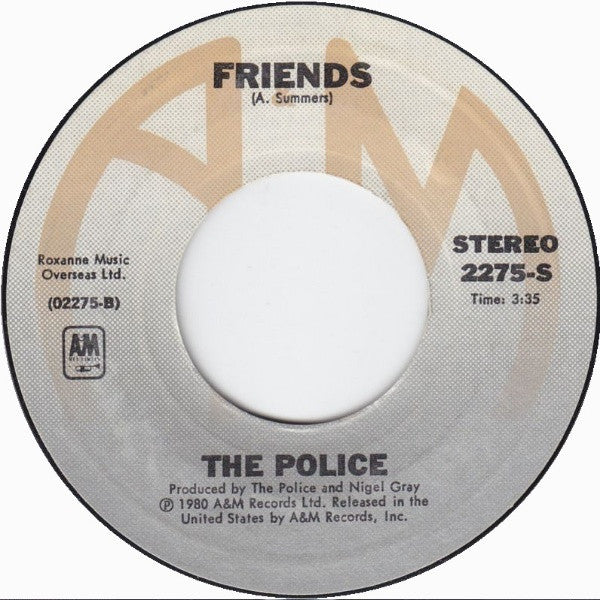 The Police - De Do Do Do, De Da Da Da (7" VINYL) | Near Mint (NM) Near Mint (NM)-