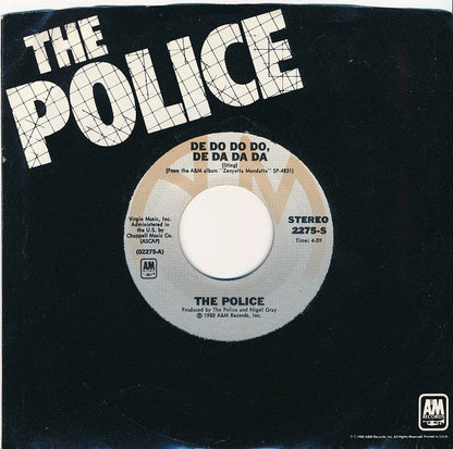 The Police - De Do Do Do, De Da Da Da (7" VINYL) | Near Mint (NM) Near Mint (NM)-