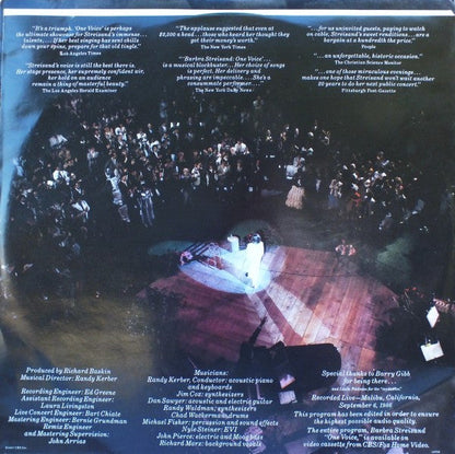 Barbra Streisand - One Voice (VINYL) | Near Mint (NM or M-) Excellent+ (EX+)--