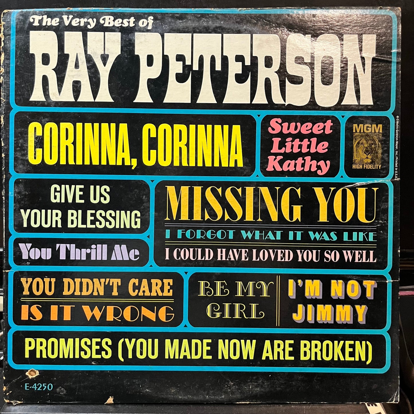 Ray Peterson - The Very Best Of Ray Peterson (VINYL LP MGM SE-4250 1964) | Near Mint (NM or M-) Very Good (VG)--
