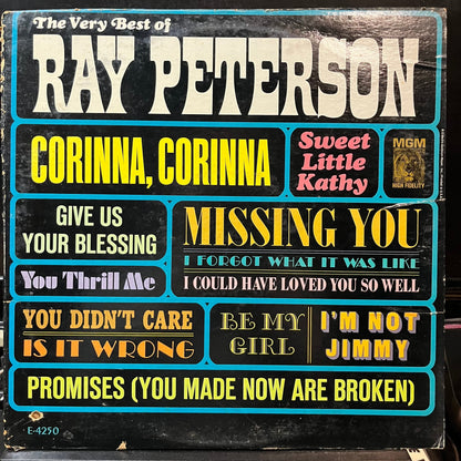 Ray Peterson - The Very Best Of Ray Peterson (VINYL LP MGM SE-4250 1964) | Near Mint (NM or M-) Very Good (VG)--