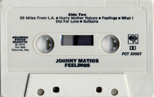 Johnny Mathis - Feelings *CASSETTE* | Near Mint (NM) Excellent (EX)--