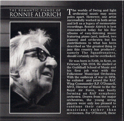 Ronnie Aldrich - The Romantic Pianos Of Ronnie Aldrich *CD* | Mint (M) Near Mint (NM)-