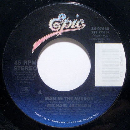 Man In The Mirror (7") | Near Mint (NM) Near Mint (NM)--