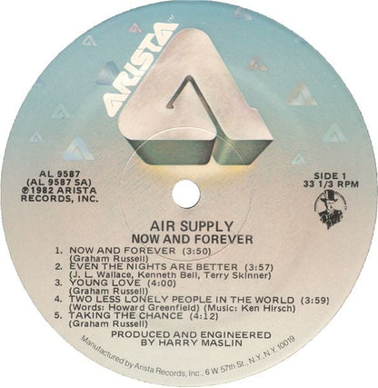 Air Supply - Now And Forever (VINYL) | Near Mint (NM) Very Good Plus (VG+)-