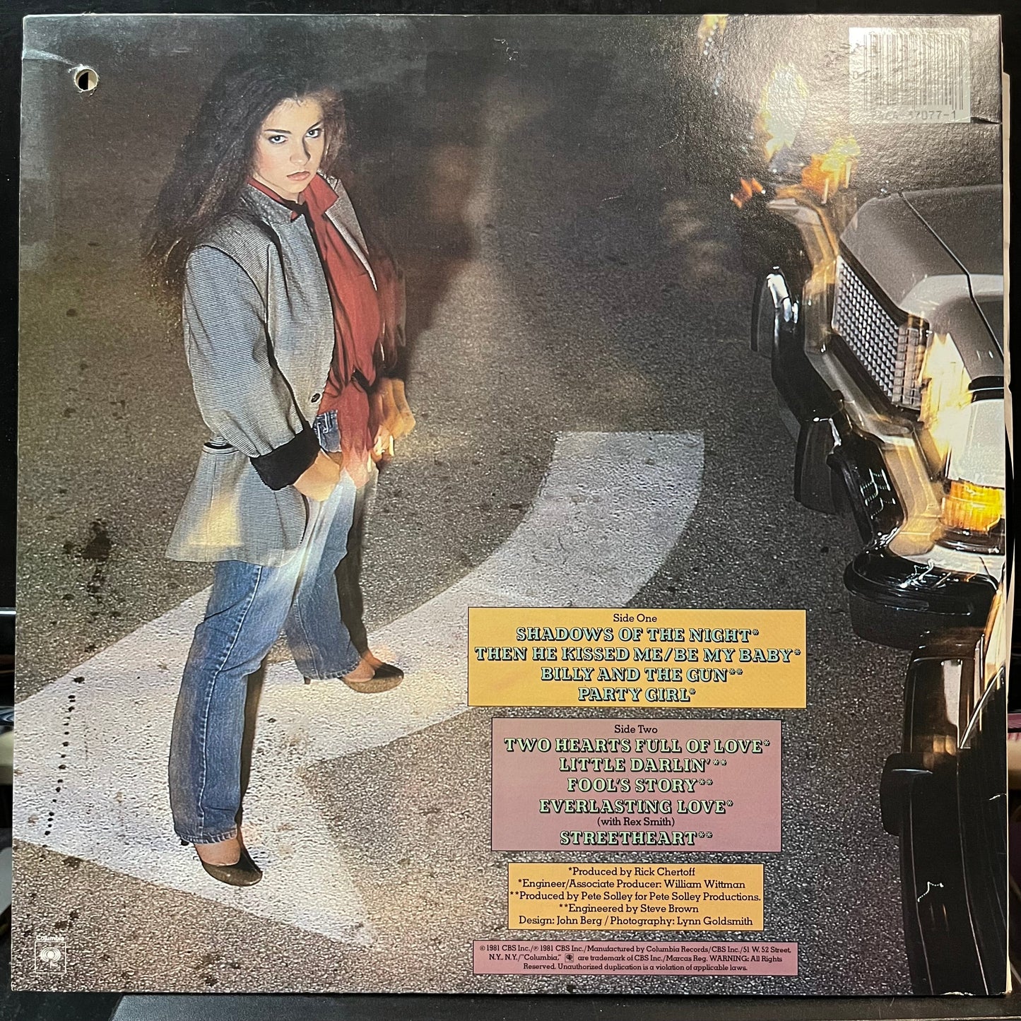 Rachel Sweet - ...And Then He Kissed Me (VINYL LP COLUMBIA ARC 37077 1981) | USED Near Mint (NM or M-) Near Mint (NM)--
