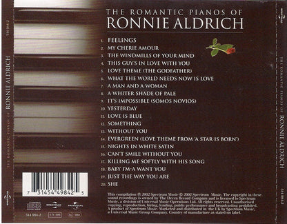 Ronnie Aldrich - The Romantic Pianos Of Ronnie Aldrich *CD* | Mint (M) Near Mint (NM)-