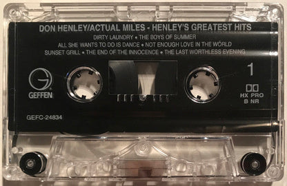 Don Henley - Actual Miles (Henley's Greatest Hits) *CASSETTE* | Near Mint (NM) Near Mint (NM)-