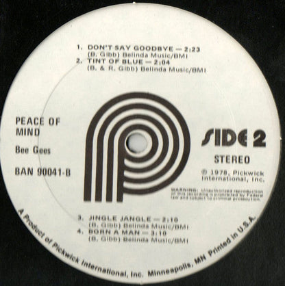 Bee Gees - Peace Of Mind | Near Mint (NM) Excellent (EX)-
