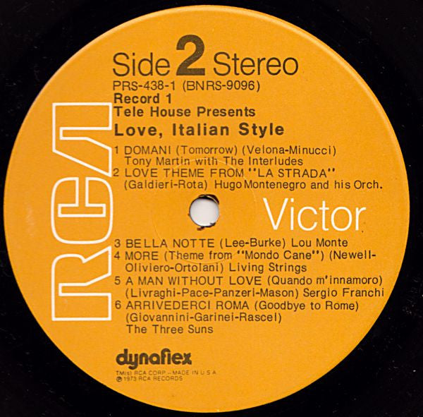 Various - Love, Italian Style | Near Mint (NM) Excellent (EX)-