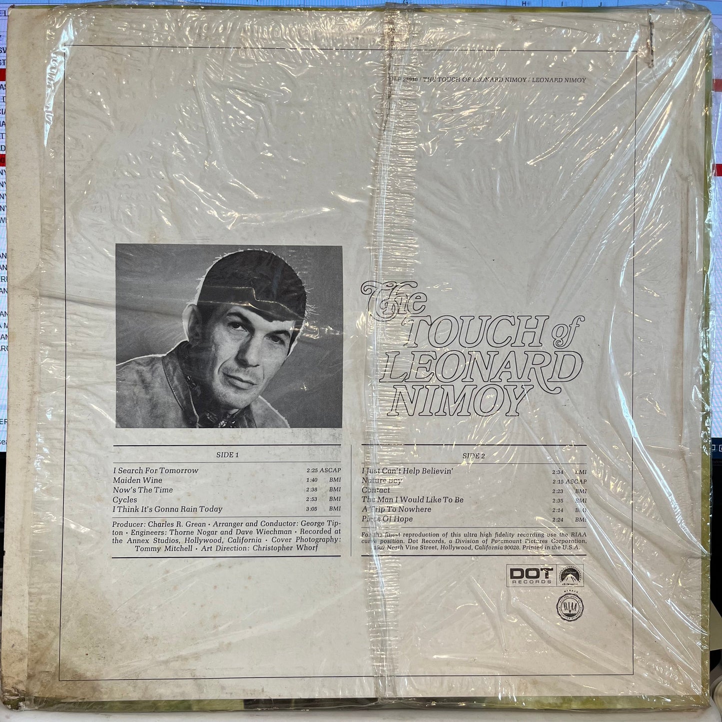 Leonard Nimoy - The Touch Of Leonard Nimoy *MONARCH / SHRINK* | Near Mint (NM) Excellent (EX)-