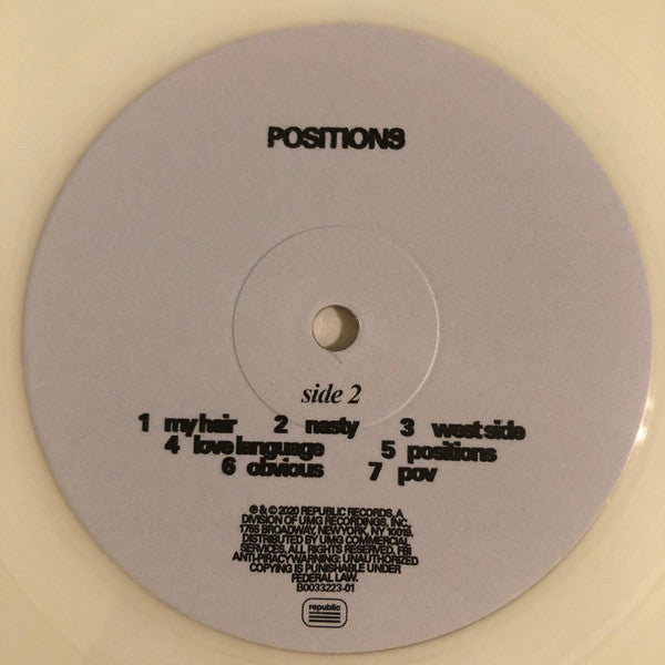 Ariana Grande - Positions (VINYL) | Near Mint (NM) Near Mint (NM)-