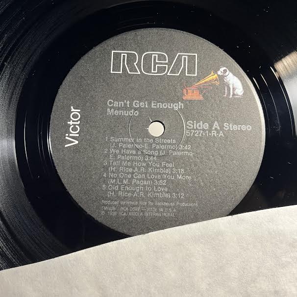Menudo - Can't Get Enough (VINYL) | Near Mint (NM) Near Mint (NM)-