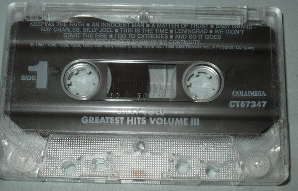 Billy Joel - Greatest Hits Collection Volume III *CASSETTE* |-