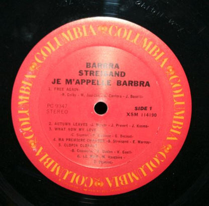 Barbra Streisand - Je M'appelle Barbra *REISSUE* | Near Mint (NM) Excellent (EX)-