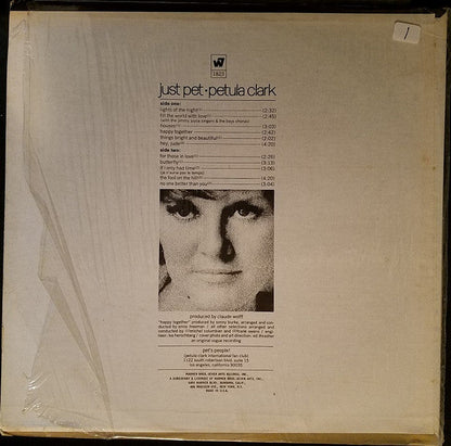 Petula Clark - Just Pet *STEREO-POSTER* | Near Mint (NM) Excellent (EX)--