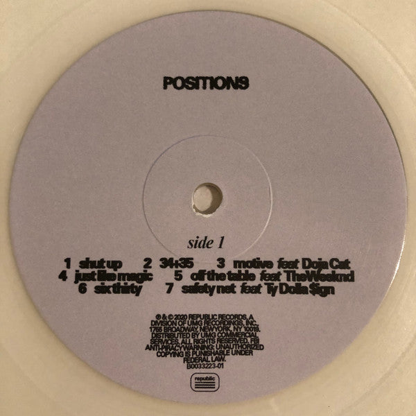 Ariana Grande - Positions (VINYL) | Near Mint (NM) Near Mint (NM)-