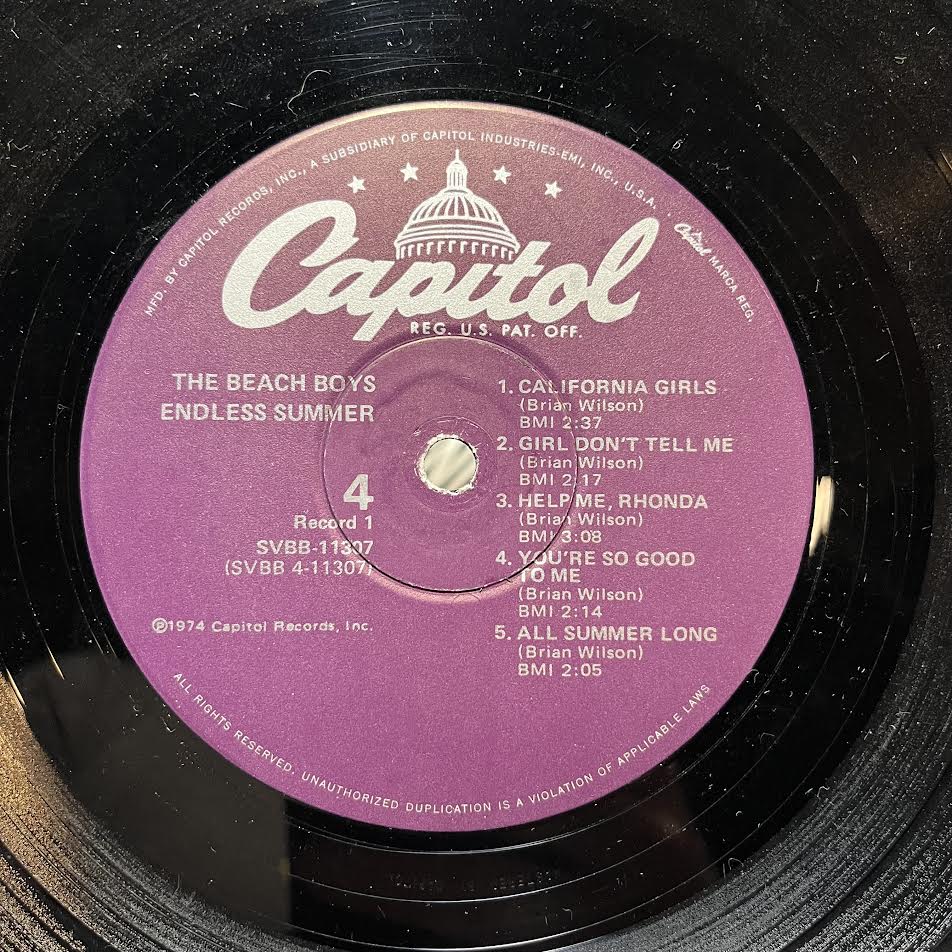 The Beach Boys - Endless Summer (2xVINYL) | Very Good Plus (VG+) Excellent (EX)-
