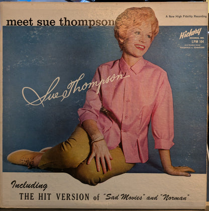 Sue Thompson - Meet Sue Thompson | Very Good Plus (VG+) Excellent (EX)--