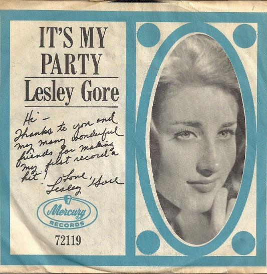 Lesley Gore - It's My Party (7" VINYL) | Very Good Plus (VG+) Near Mint (NM)--