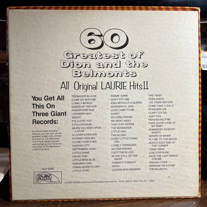 Dion & The Belmonts - 60 Greatest Of Dion And The Belmonts (3xVINYL BOX) | Excellent+ (EX+)-