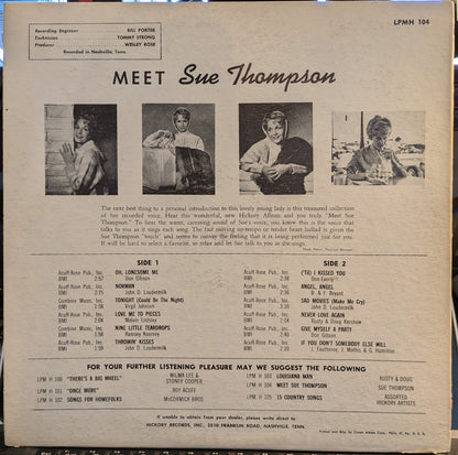 Sue Thompson - Meet Sue Thompson | Very Good Plus (VG+) Excellent (EX)--