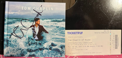 Tom Chaplin - The Wave *SIGNED & CONCERT TICKET* | Very Good (VG) Near Mint (NM)--