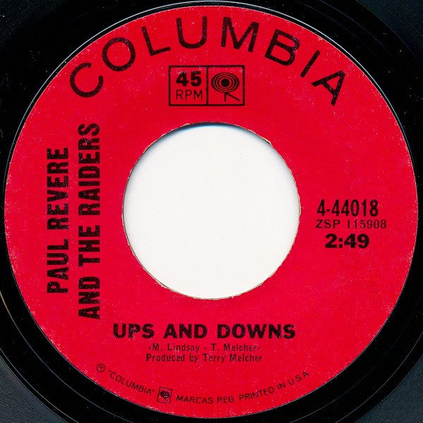 Paul Revere & The Raiders - Ups And Downs / Leslie | Very Good (VG)--