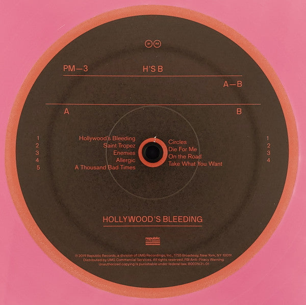 Post Malone - Hollywood's Bleeding | Mint (M) Mint (M)-