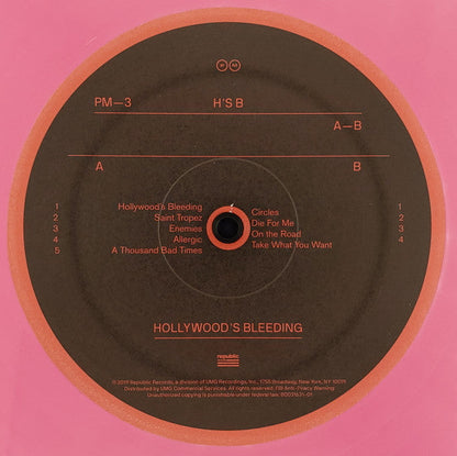 Post Malone - Hollywood's Bleeding | Mint (M) Mint (M)-