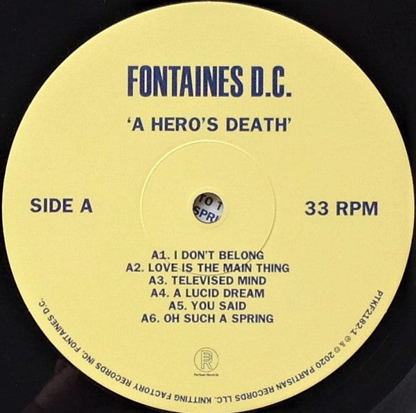 Fontaines D.C. - A Hero's Death (VINYL) | Mint (M) Mint (M)-
