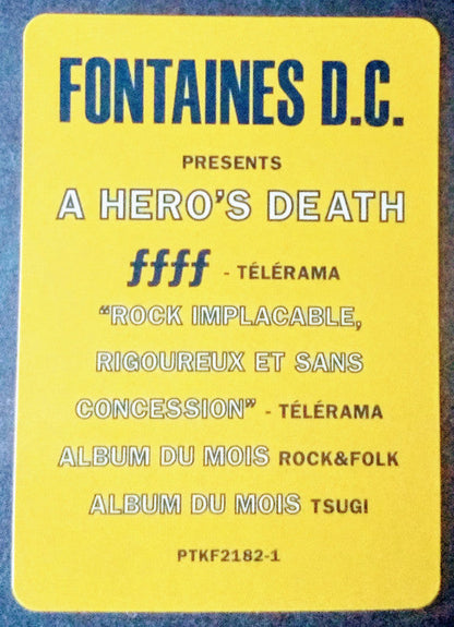Fontaines D.C. - A Hero's Death (VINYL) | Mint (M) Mint (M)-