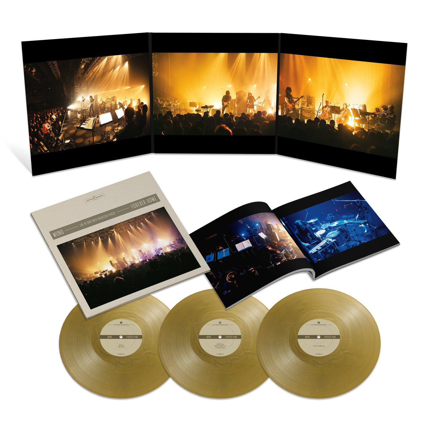 MONO - Forever Home: Live in Japan with Orchestra PITREZA (3x Metallic Gold VINYL) | Mint (M) Mint (M)-