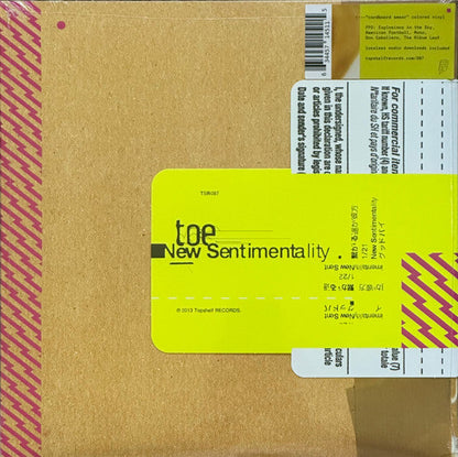 New Sentimentality (CARDBOARD SMEAR VINYL) | Mint (M) Mint (M)-