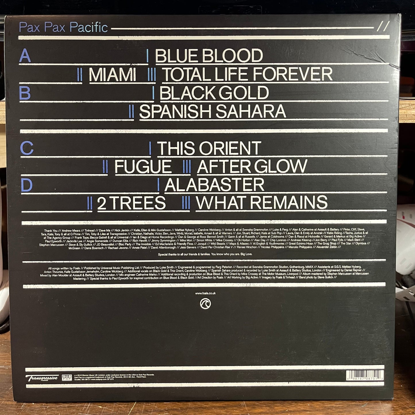Foals - Total Life Forever (2xVINYL) | Near Mint (NM) Near Mint- (NM-)-
