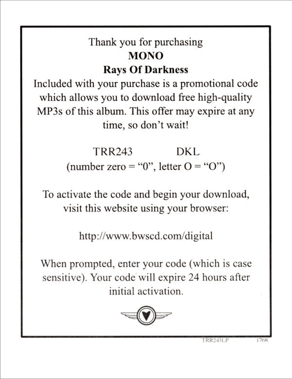 Rays Of Darkness | Mint (M) Mint (M)-