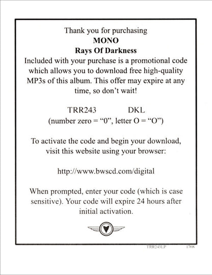 Rays Of Darkness | Mint (M) Mint (M)-