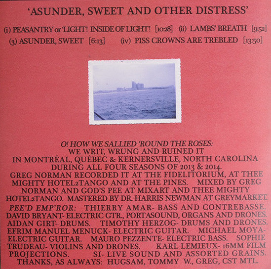 Godspeed You Black Emperor! Asunder, Sweet And Other Distress LP Mint (M) Mint (M)-