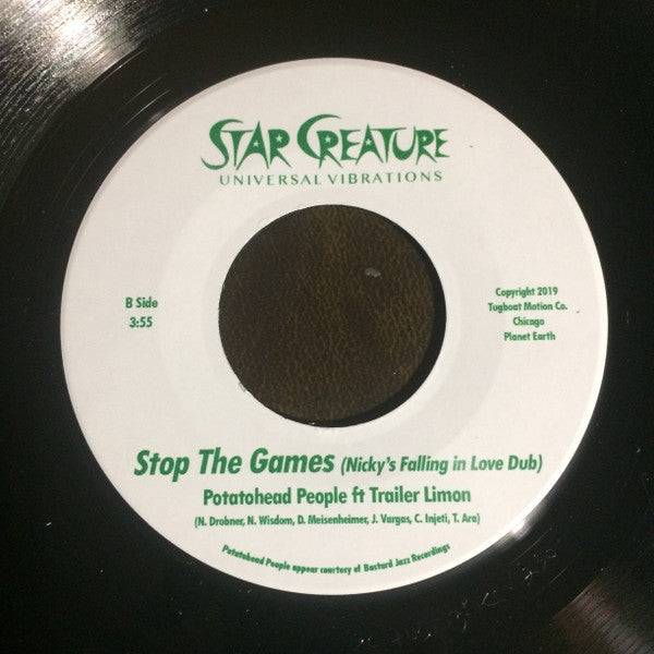 Potatohead People ft. Trailer Limon - Stop the Games (7" VINYL) | Mint (M) Generic-
