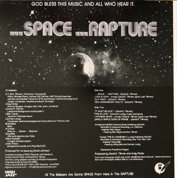 Potter And Tillman - ...Space...Rapture | Mint (M) Mint (M)-