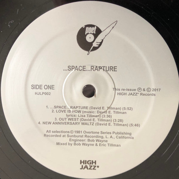 Potter And Tillman - ...Space...Rapture | Mint (M) Mint (M)-